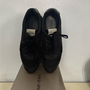 Giorgio Armani Black Men's Sneakers
